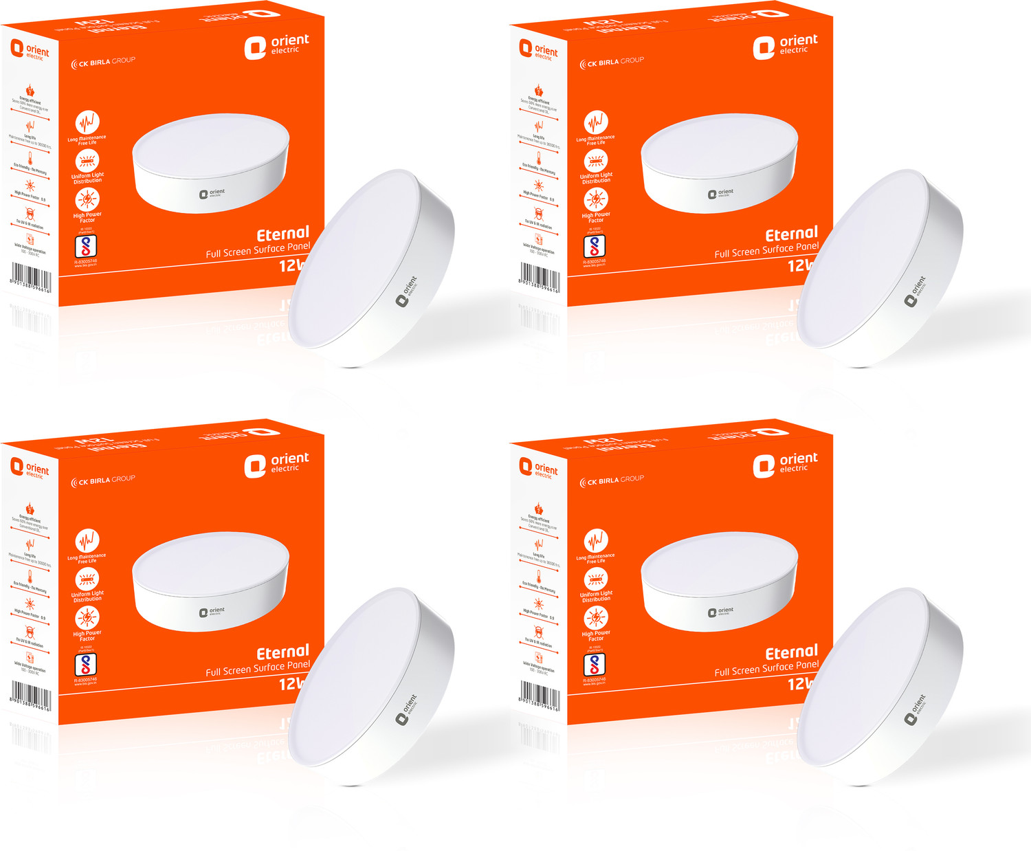 Image of Orient Electric 12W Rimless - Surface Light Surface Ceiling Light Ceiling Lamp