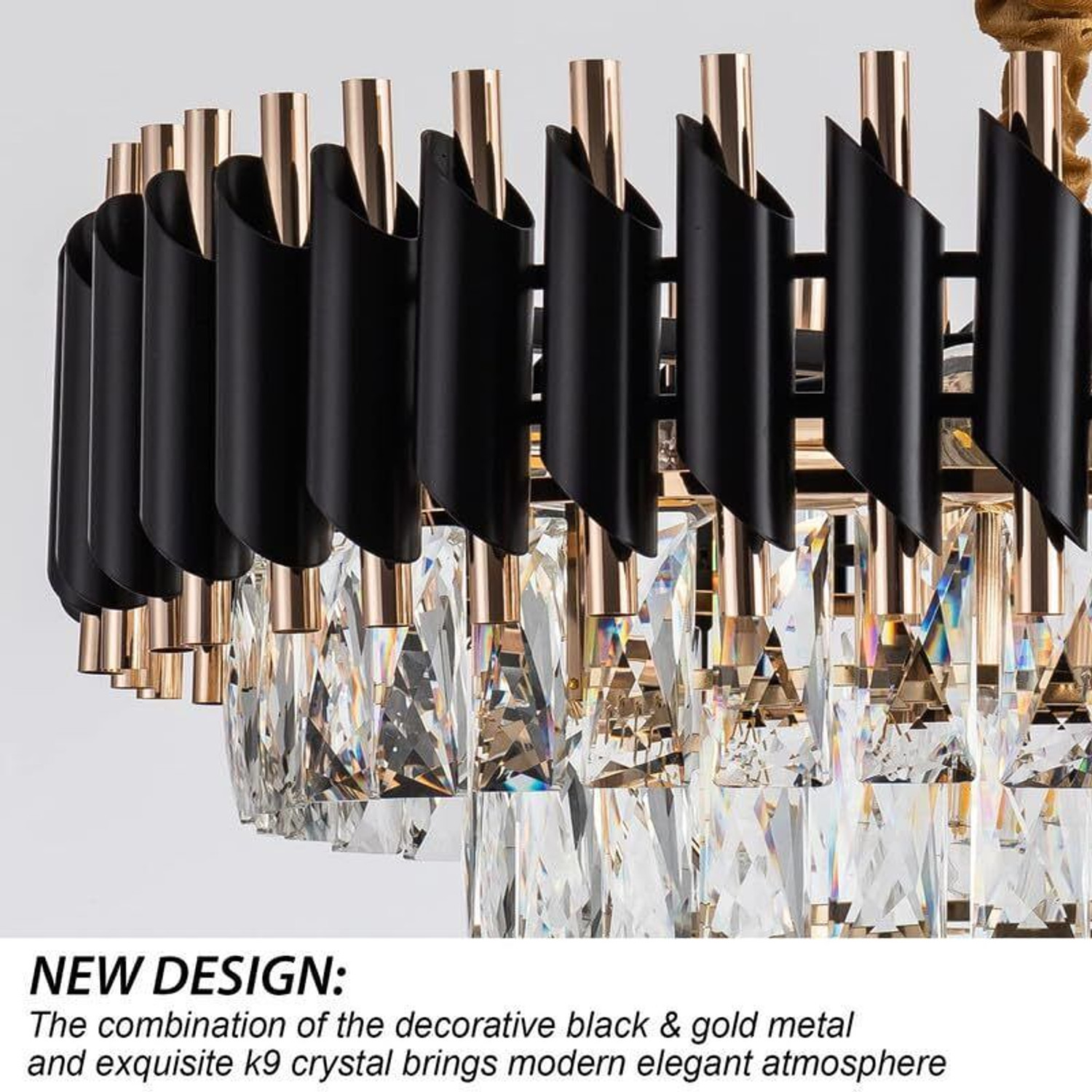 Image of Adwait Modern Crystal Chandelier Chandelier Ceiling Lamp
