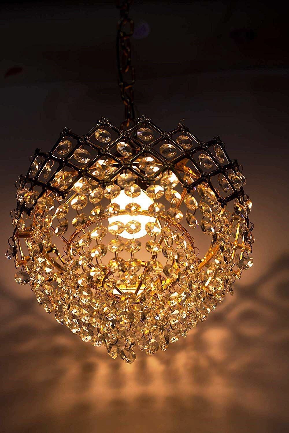 Image of VAGalleryKing Decorative Crystal Hanging Light Pendant Lamp Ceiling Lamp