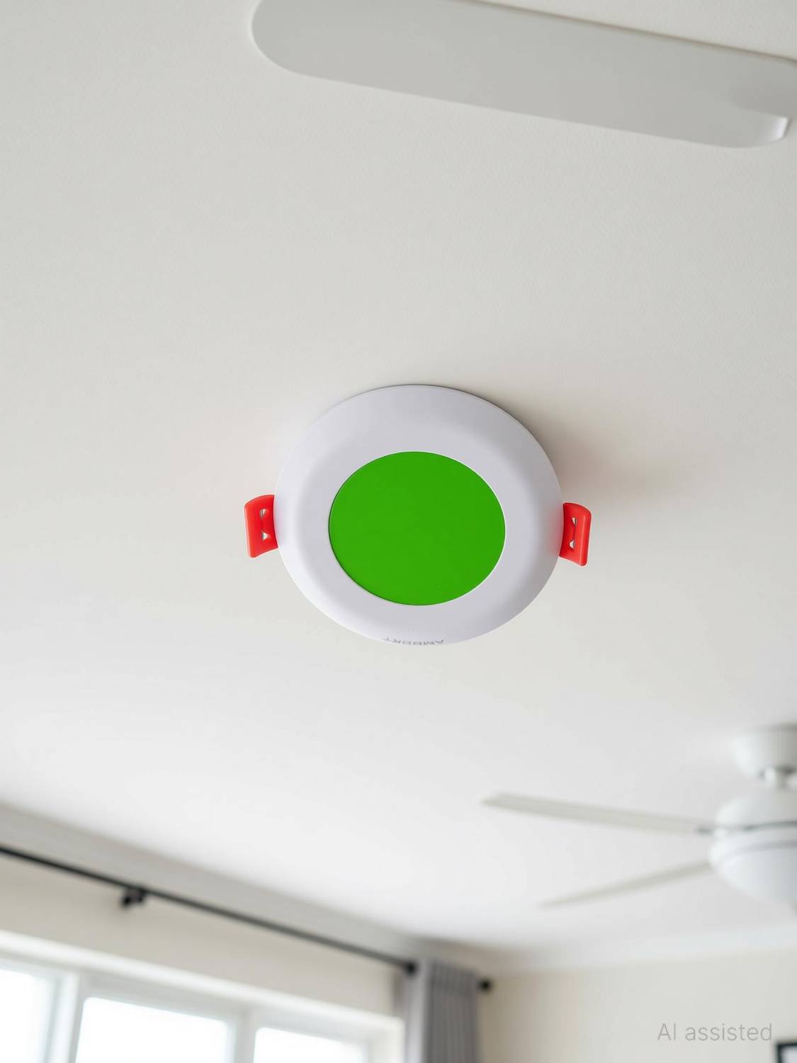 ambert Ambert 3 Watt Led Ceiling Light Pack of -1, Green Color Flush Mount Ceiling Lamp Ceiling Light Ceiling Lamp