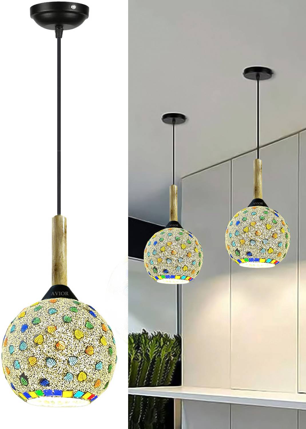 Brightlyt Hanging Light Lamps for Bedroom, Living Room and Restaurants Pendant Lamp Ceiling Lamp