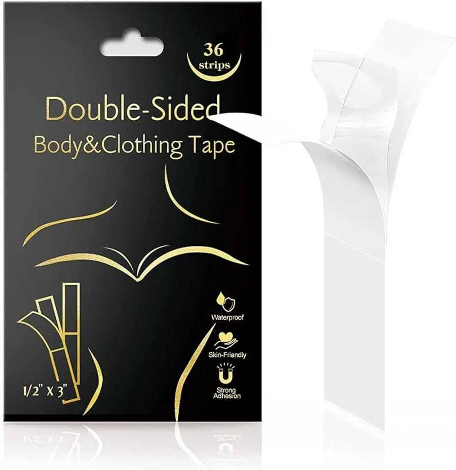 Buyer Choice Premium Quality Double sided skin & clothing Fashion Beauty Tape,Strong Adhesive Fabric and Skin Friendly,Gentle to stick on Skin & clothes Both For Men & Women Hidden Bra Tape for women Backless support , Tape for All Skin Tones (Manual)