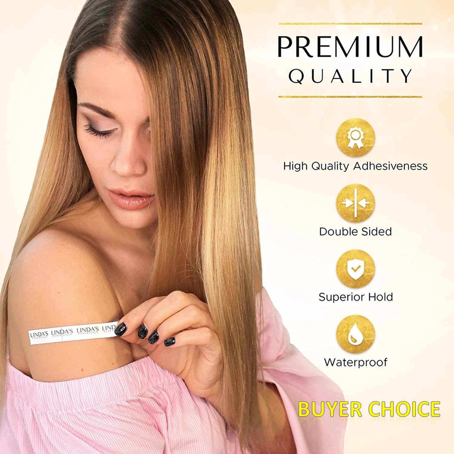 Buyer Choice Double sided skin and clothing Fashion Beauty Tape,Strong Adhesive Clear Tape Fabric and Skin Friendly,Gentle to stick on Skin & clothes Both For Men & Women Premium Quality Fabric friendly Clothing & Body, Strong Tape for All Skin Tones (Manual)