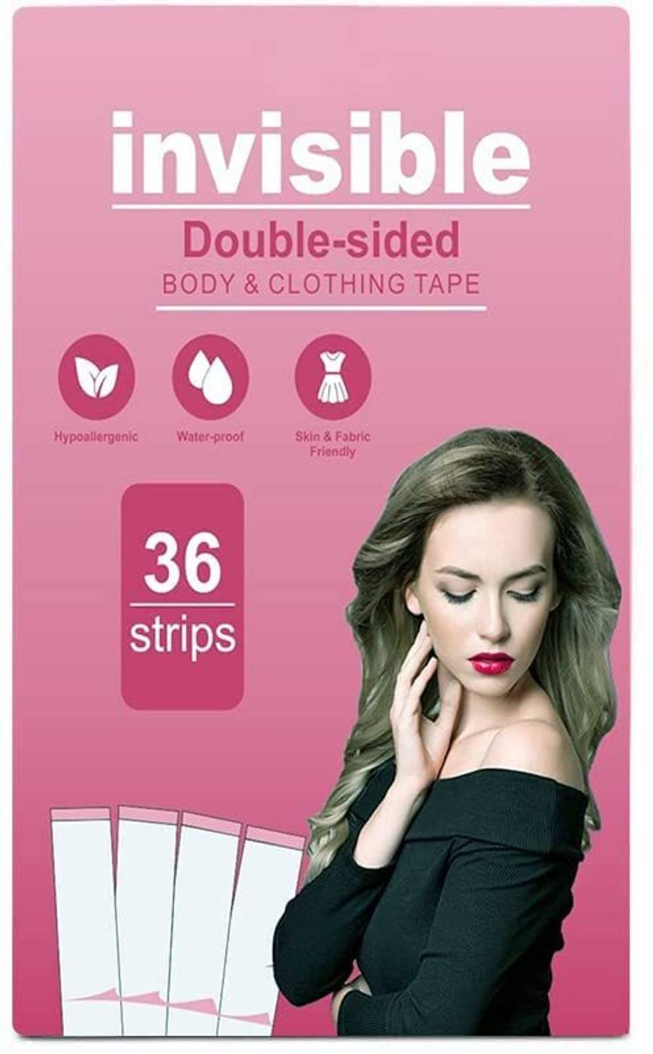 Buyer Choice Double sided skin and clothing Fashion Beauty Tape,Strong Adhesive Clear Tape Fabric and Skin Friendly,Gentle to stick on Skin & clothes Both For Men & Women Bra Tape for women Backless support ,Clear Tape for All Skin Tones (Manual)
