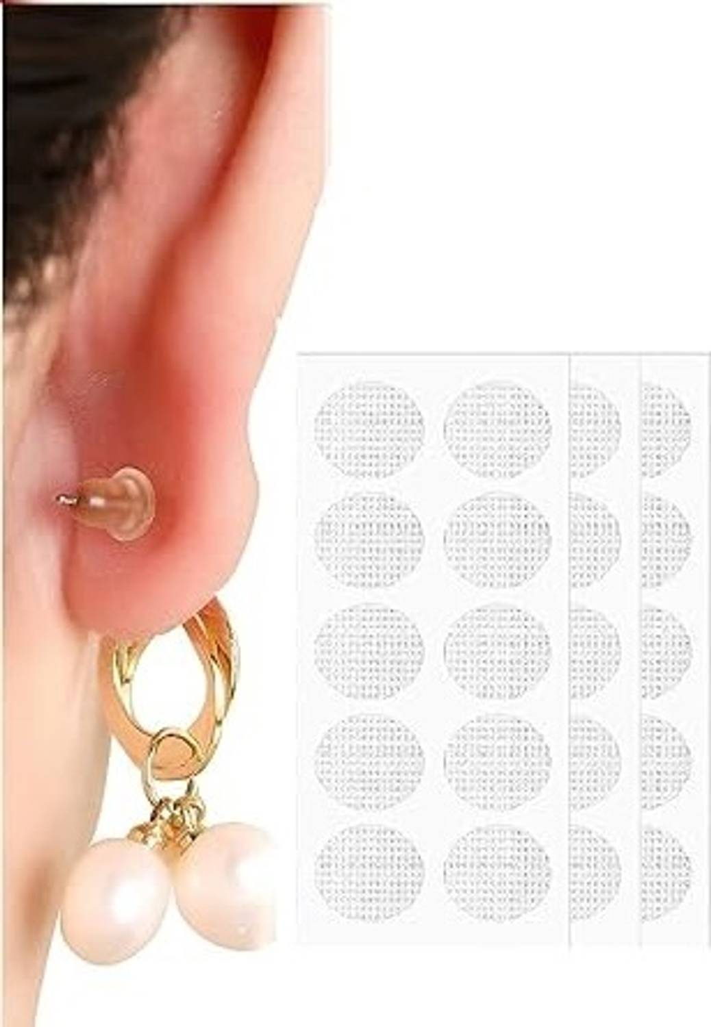 Buyer Choice Invisible Ear Lobe Tape Silicone Clip-on Earring