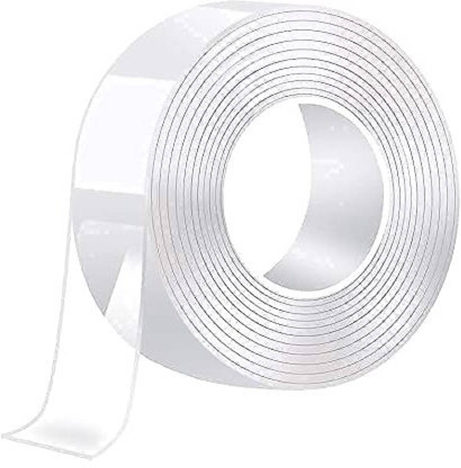 Atirap Waterproof/reusable double-sided magic tape Adhesive Clear Tape for Mounting Carpet, Poster, Mirror, Photo Frames, Sockets Double-sided magic tape (Manual)