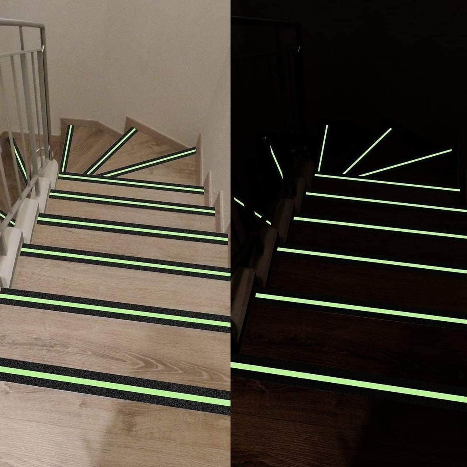 Image of Lifewit Anti Slip Grip Tape with Green Stripe Non Slip Adhesive Stair Treads,Tread Step Dispenser ‎Linen (Manual)
