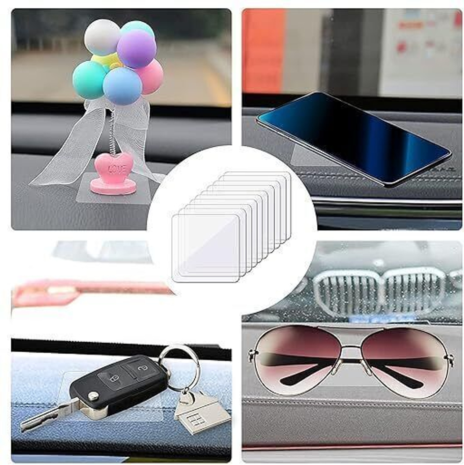 Image of TAPAHPRIYAY 40 pcsDouble Side Tape Sticker Strong Waterproof Wall Indoor Square (Manual)