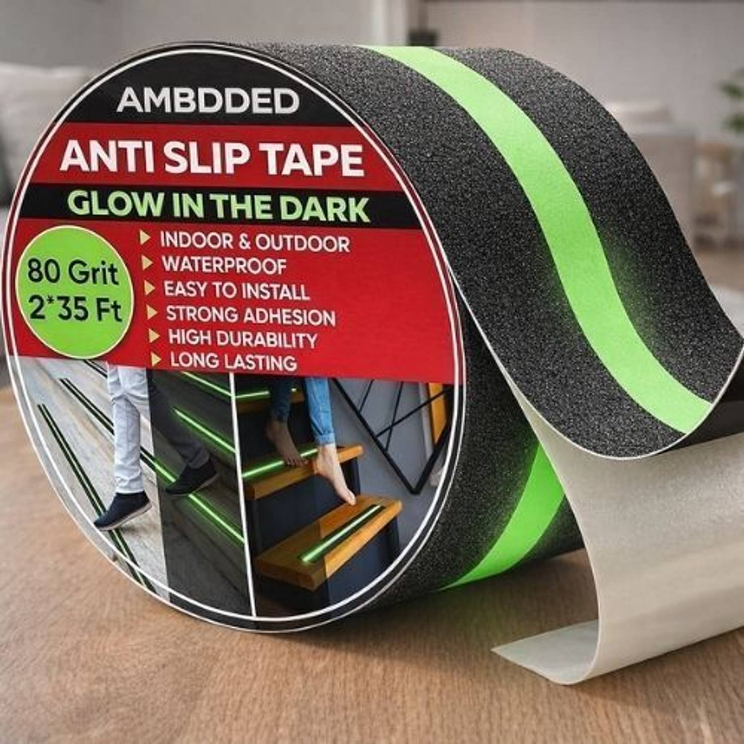 AMBDDED SINGLE SIDED HANDHELD Anti Slip Tape (Manual)
