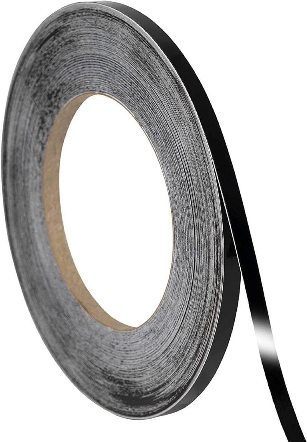 4MYL 50 Meters Black Tile Seam Sticker - Waterproof Decorative Gap Sealing Tape Kitchen Bathroom Bedroom Decorative Border Line Tape for Tile Seam & Home Décor Self-Adhesive Seam Sealing Strip for Wall, Floor, Kitchen, Cabinet (Manual)