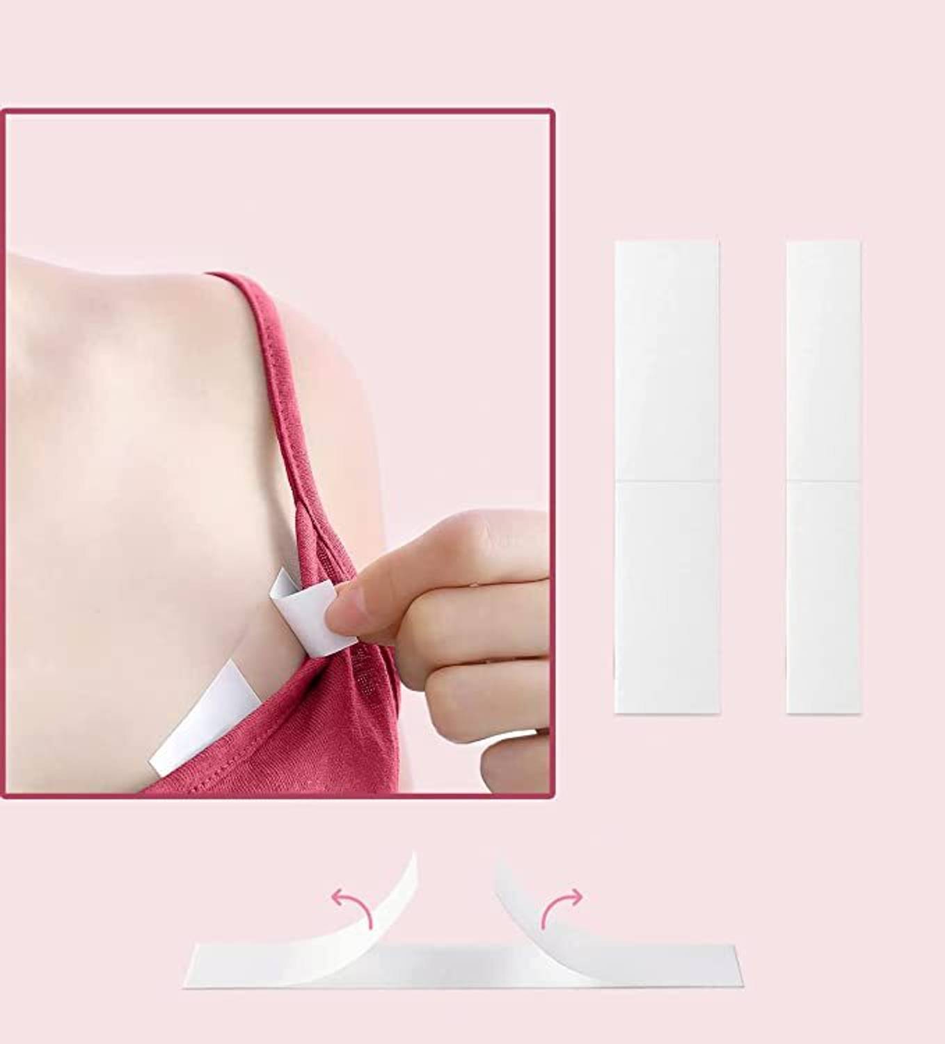 AVNAM Fabric Body tape Double Sided Cloth Tape Clear Fabric Tape Medium Dispenser Body Clothing Sticker (Manual)