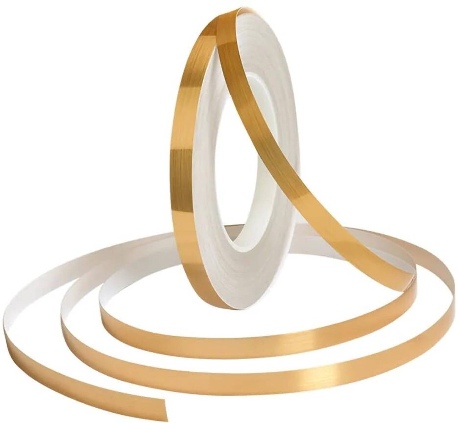 4MYL 50 Meters Golden Tile Seam Sticker - Waterproof Decorative Gap Sealing Tape Kitchen Bathroom Bedroom Decorative Border Line Tape for Tile Seam & Home Décor Self-Adhesive Seam Sealing Strip for Wall, Floor, Kitchen, Cabinet (Manual)