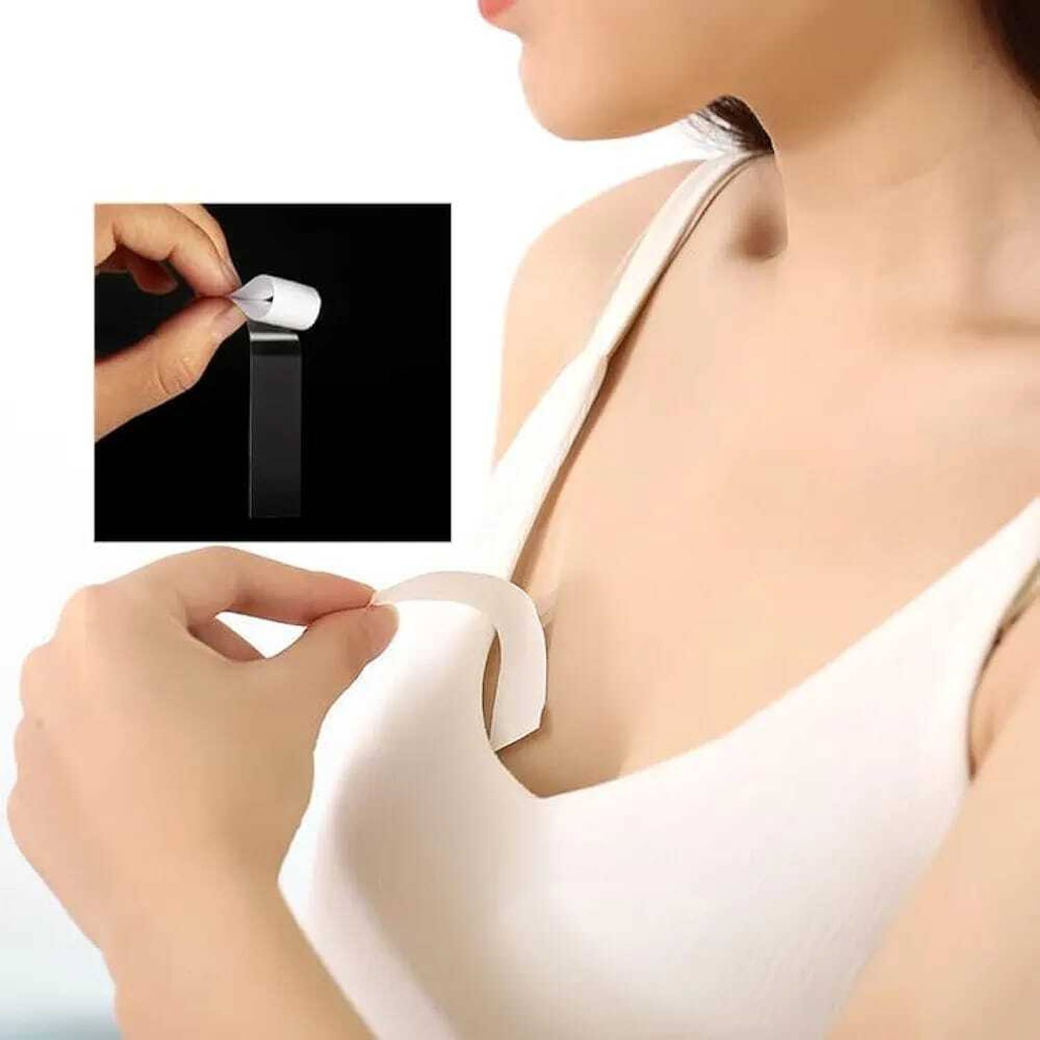 Buyer Choice Premium Quality Double sided skin & clothing Fashion Beauty Tape,Strong Adhesive Fabric and Skin Friendly,Gentle to stick on Skin & clothes Both For Men & Women Body Clothing Stickers Dress Tape for women Sensitive Skins (Manual)