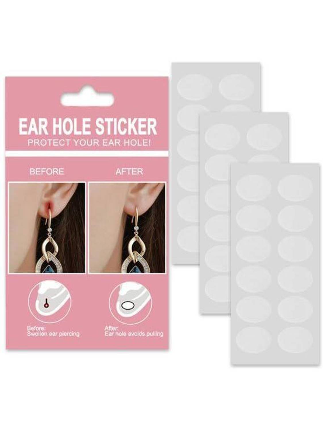 Buyer Choice Invisible Ear Lobe Tape Silicone Clip-on Earring
