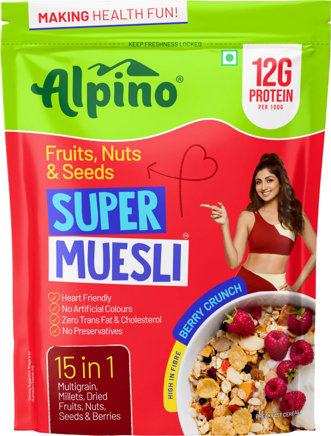 ALPINO by Alpino Health Foods Peanut Super Muesli Fruit & Nuts Box