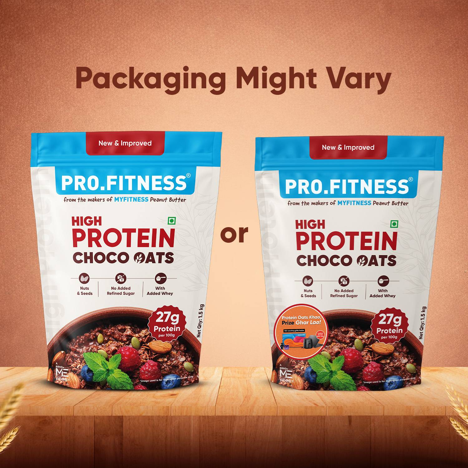 Pro.Fitness 27g Chocolate Oats Breakfast Cereals - Image 2