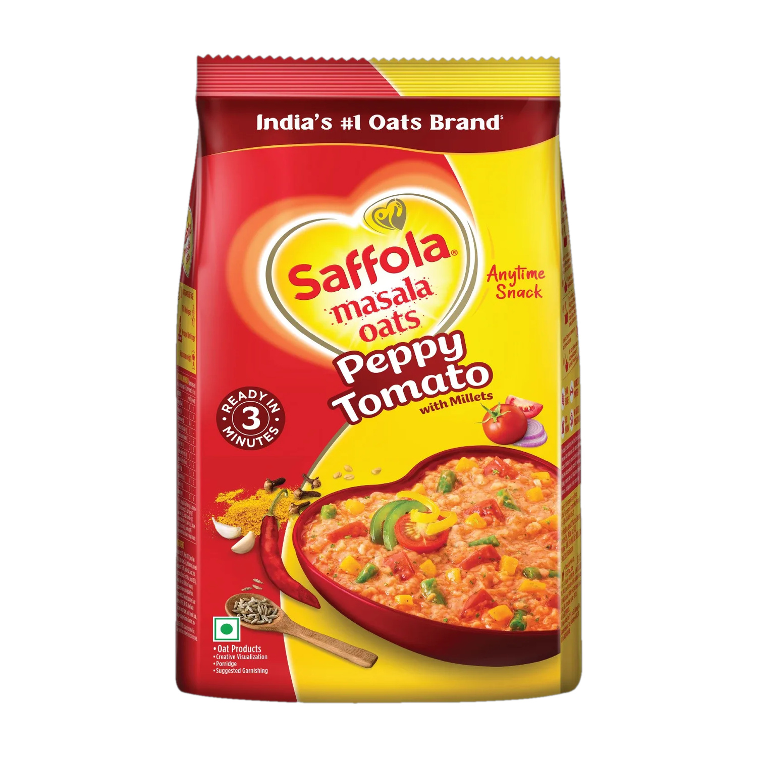 Saffola Masala Oats Peppy Tomato - Image 1