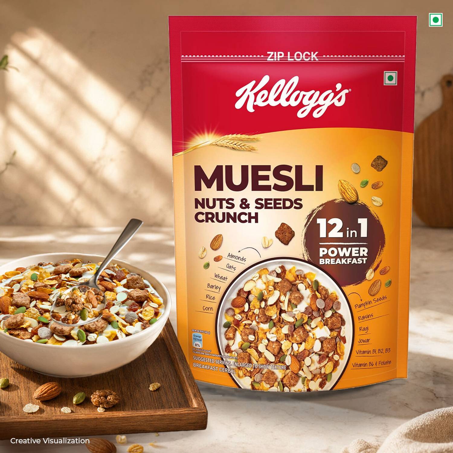 Kellogg's Muesli Nuts & Seeds Crunch 12-In-1 - Image 1