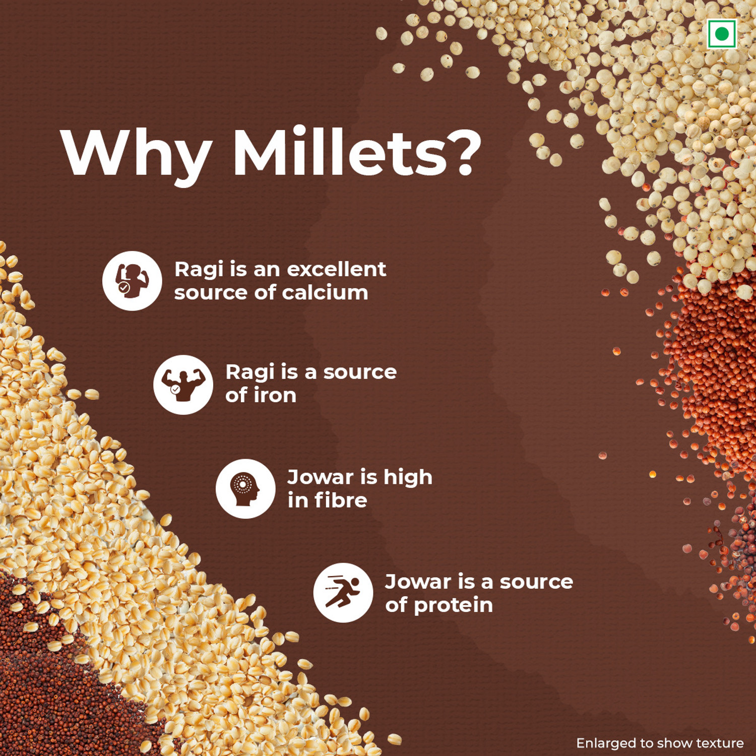 Image of Kellogg's by Kellogg's Choco Millet Muesli 78% Fruit, Seeds & Multigrain|Power Breakfast|No Palm Oil Pouch