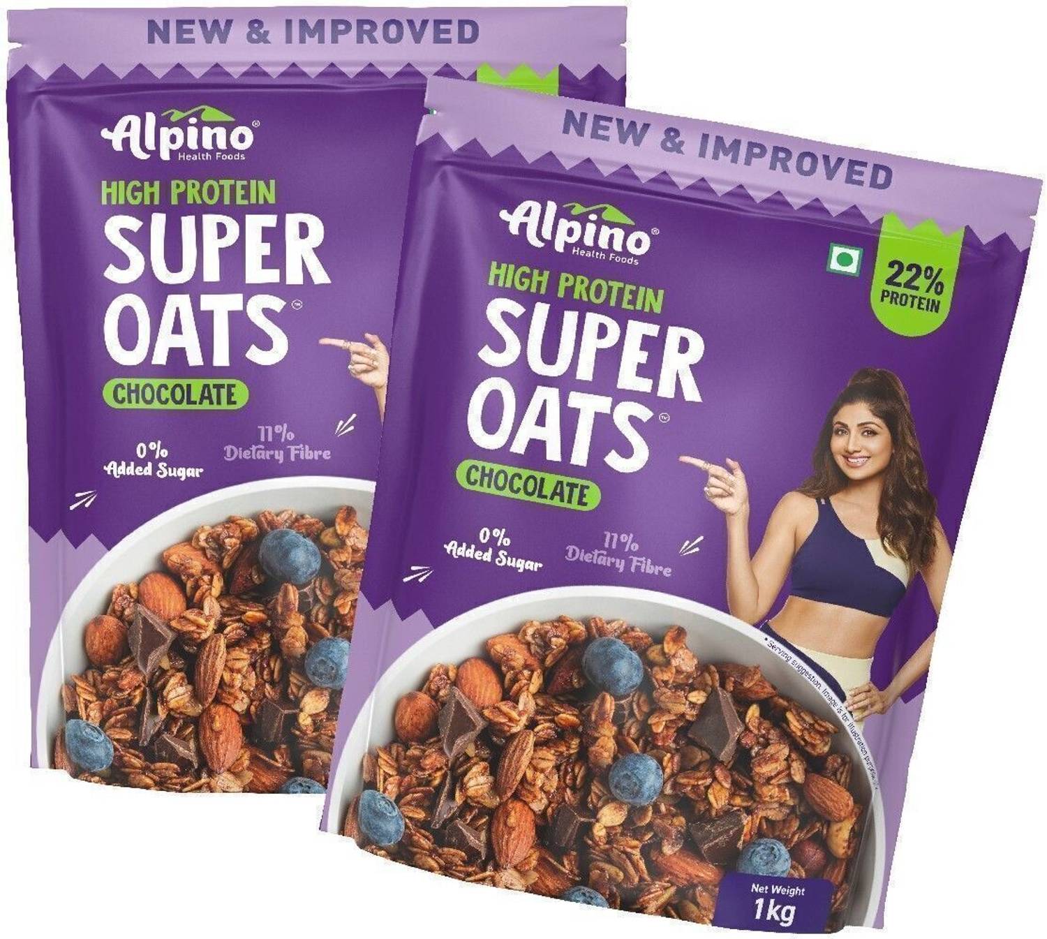 ALPINO High Protein Super Oats Chocolate 21% High Protein Mad