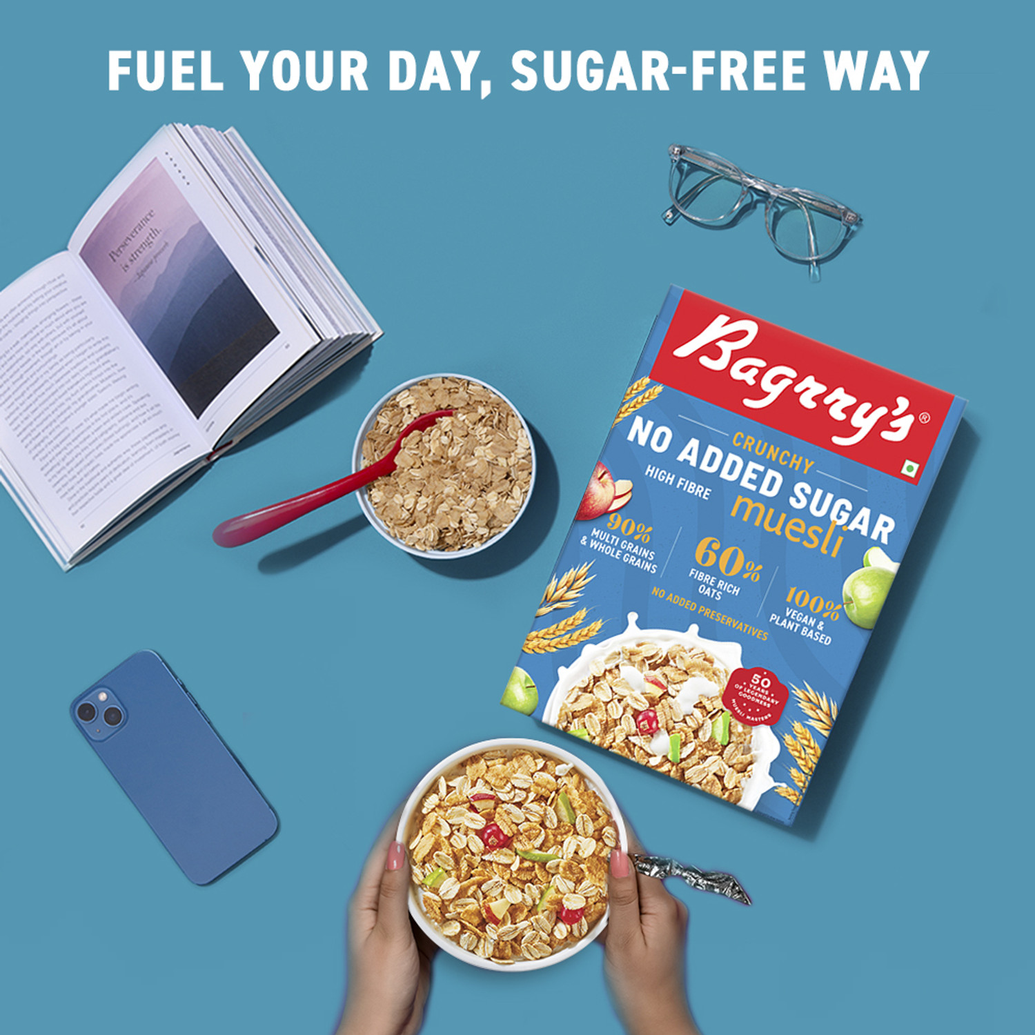 Image of Bagrry's No Added Sugar Crunchy Muesli Box