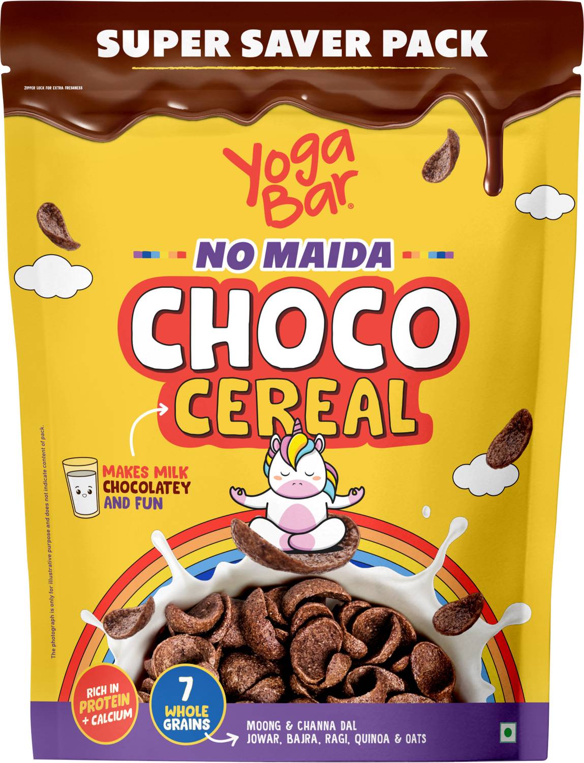 Yogabar No Maida Choco Cereal Pouch(850 g)