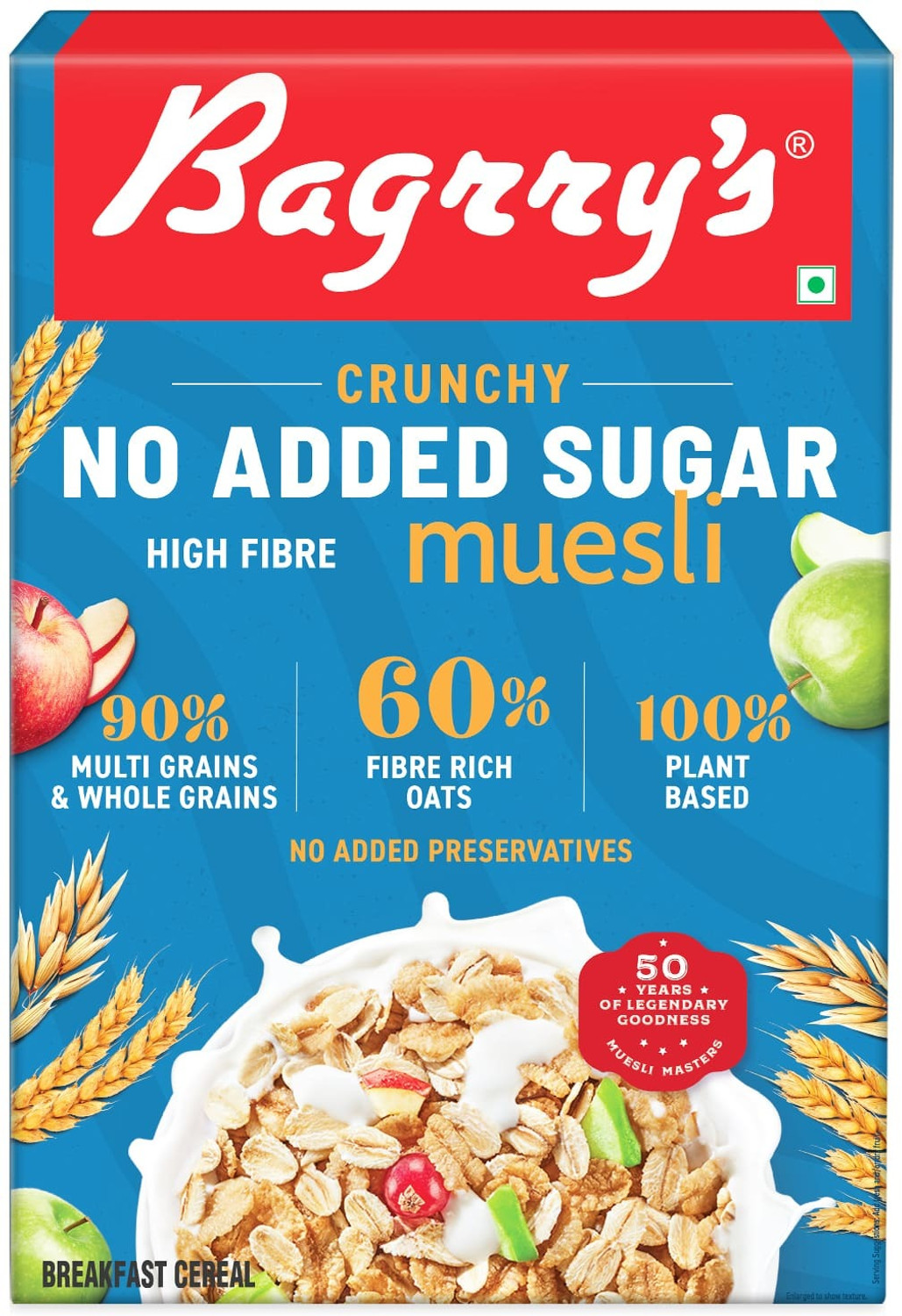 Image of Bagrry's No Added Sugar Crunchy Muesli Box