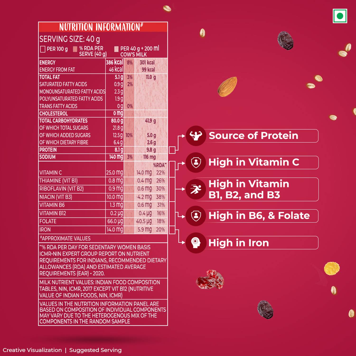 Kellogg's Fruit Nut & Seeds 12-in-1 Power Breakfast - Image 3