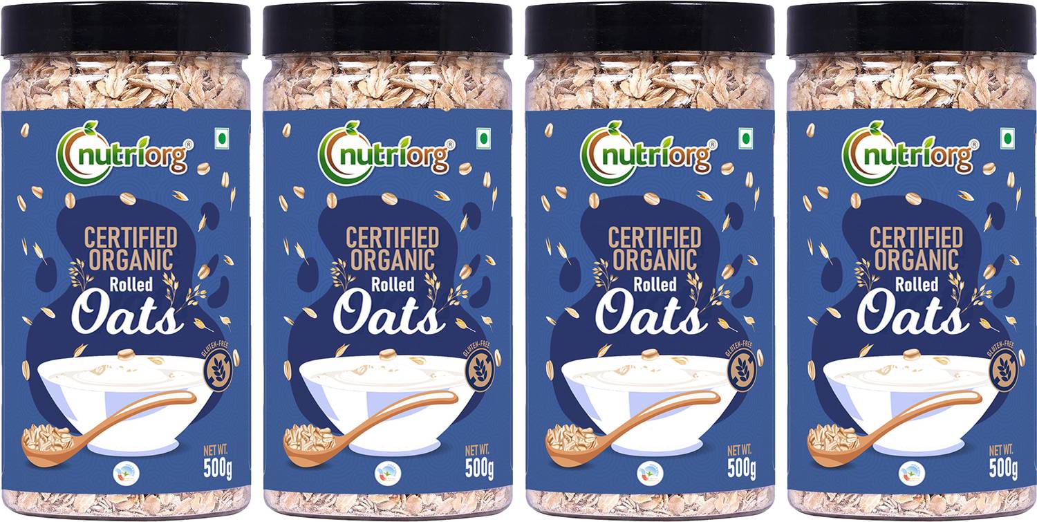 Nutriorg Rolled Oats 4 x 400g - Image 1