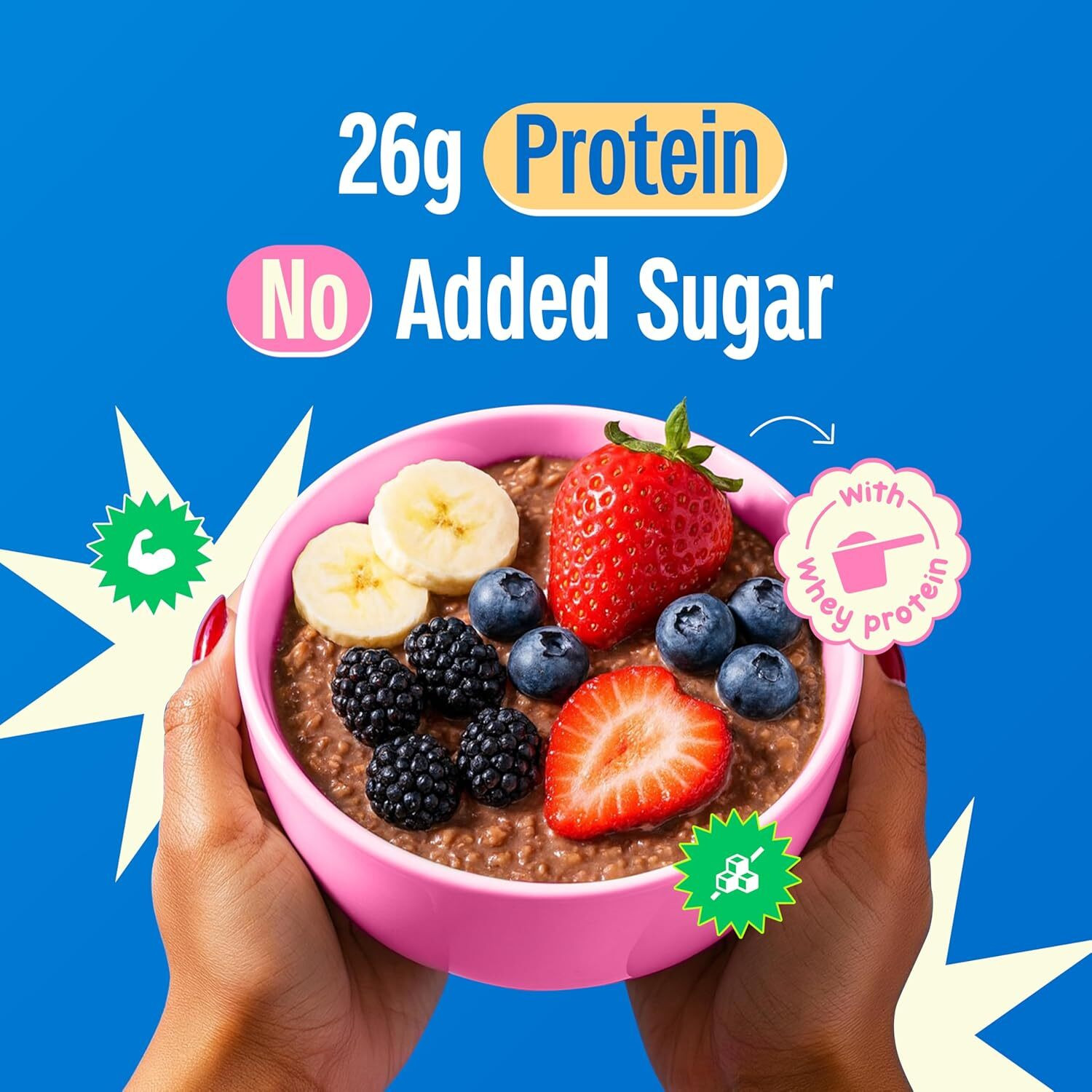 Image of Yogabar 26g High Protein Oats|Dark Chocolate|1kg+250g FREE|No Added Sugar Pouch