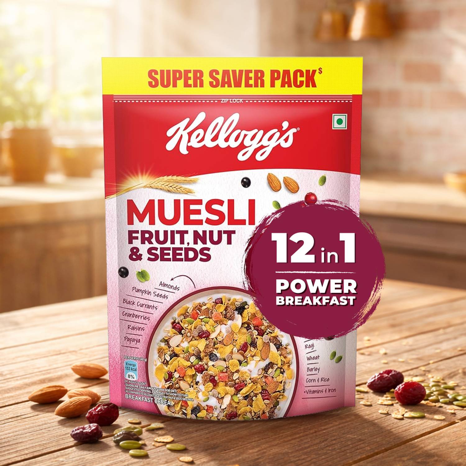 Kellogg's Muesli Fruit Nut & Seeds