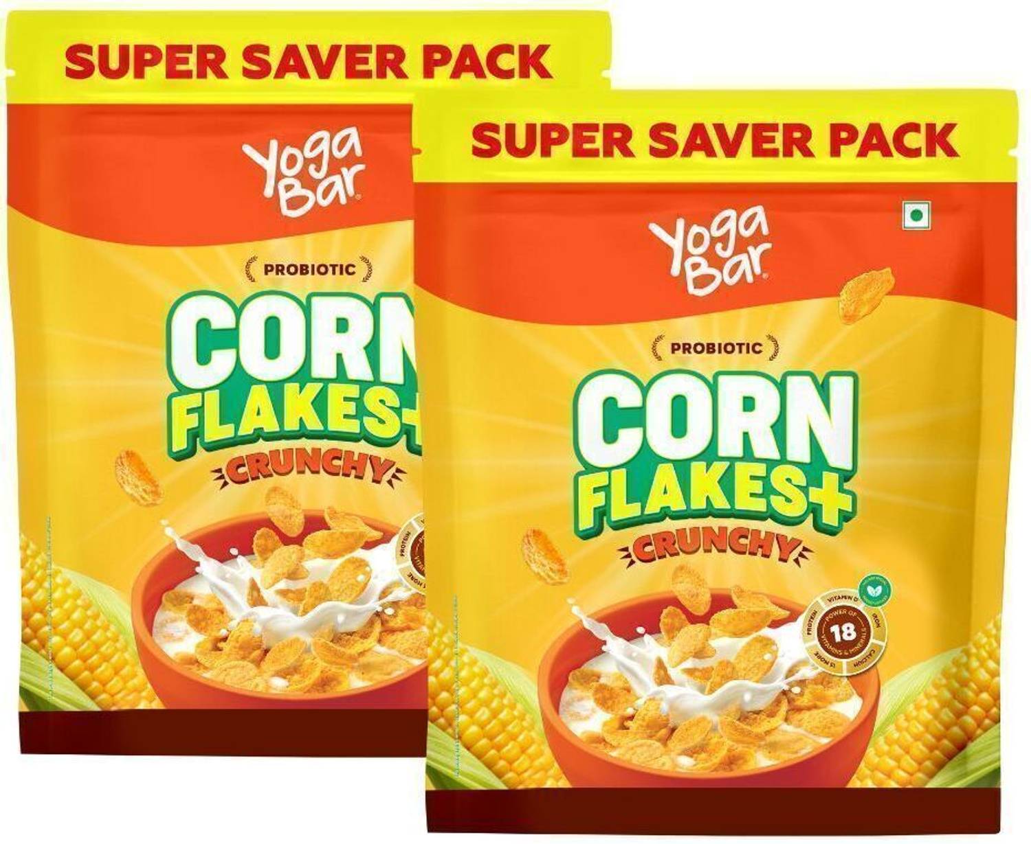 Yogabar by Yogabar Crunchy Plain Cornflakes Pouch