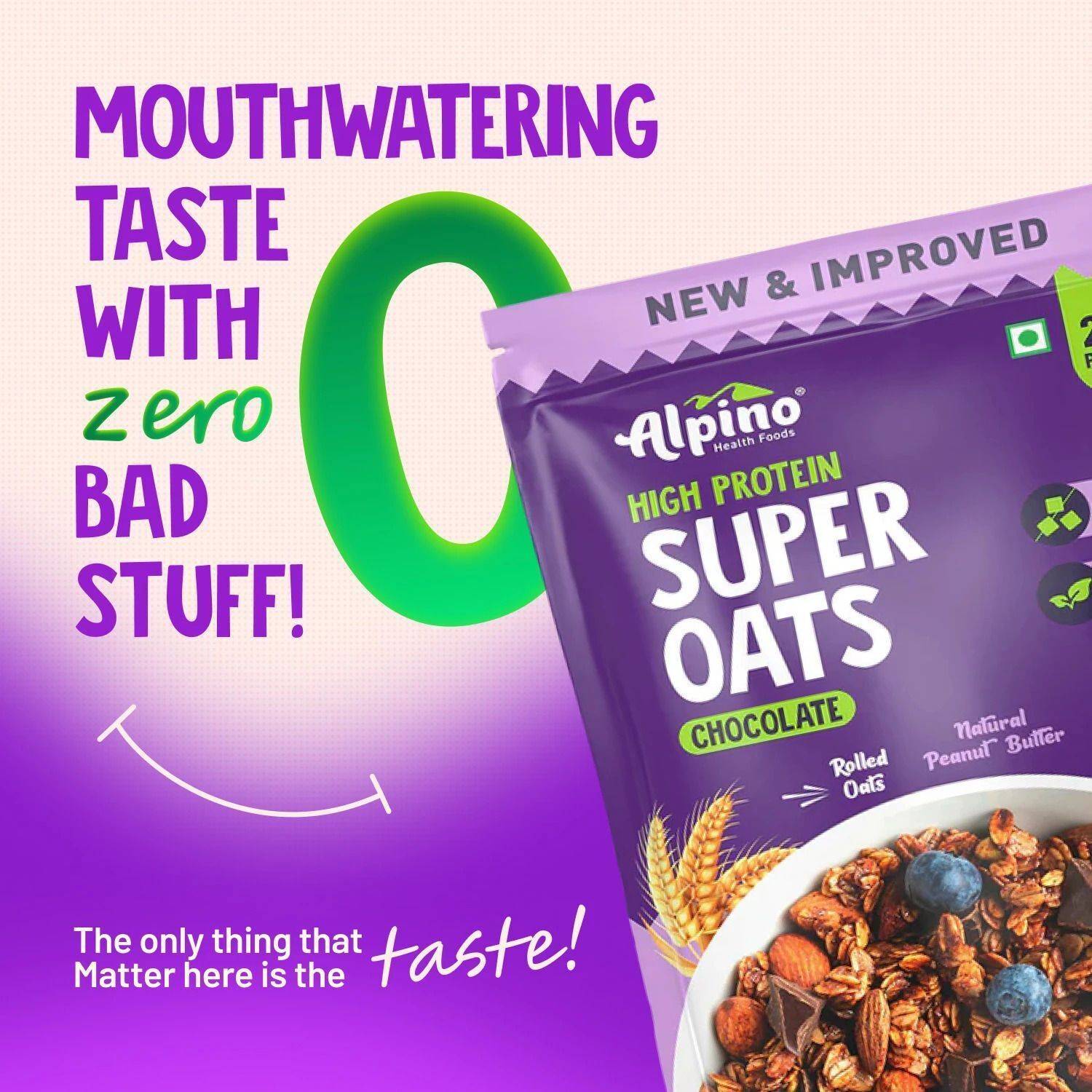 Alpino Peanut Butter Super Rolled Oats Chocolate - Image 5