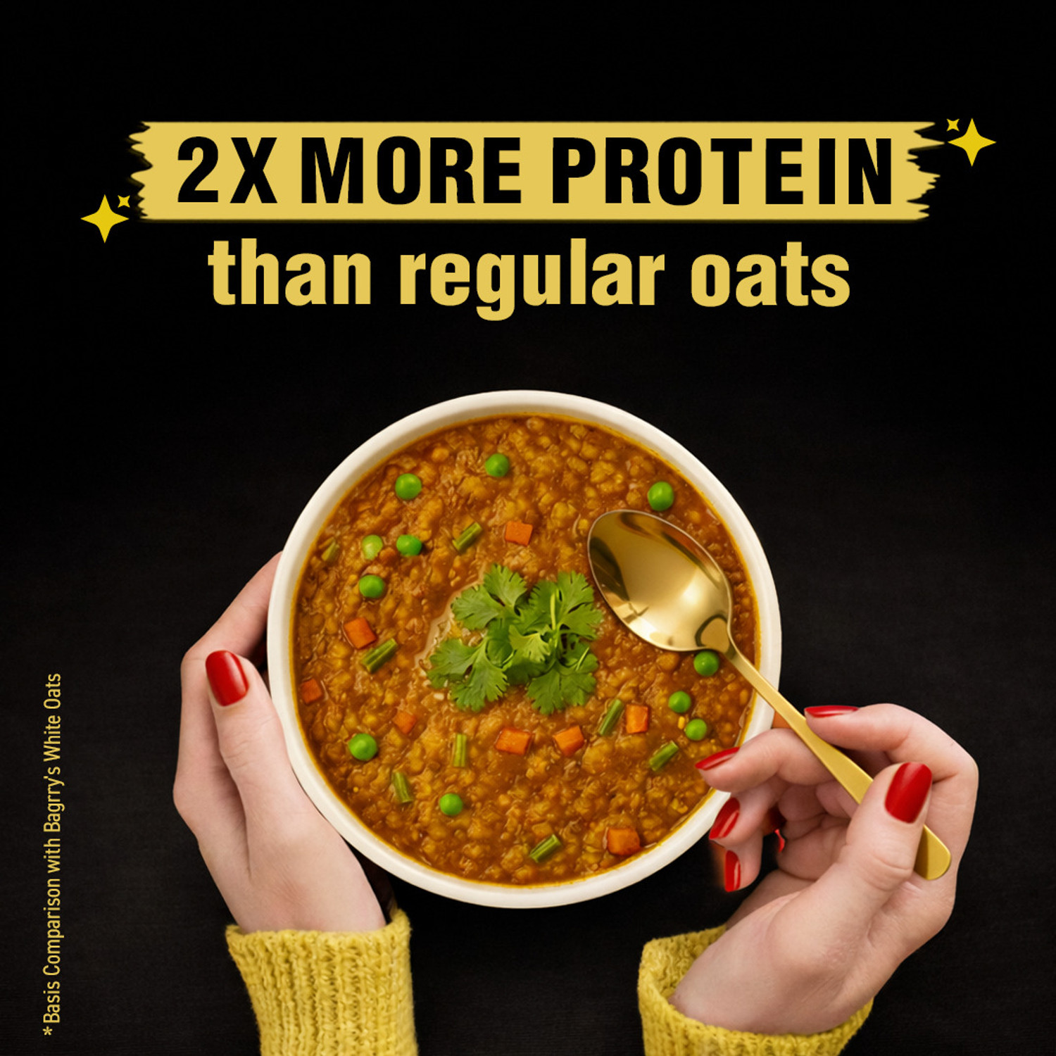 Image of Bagrry's Bagrry's High Protein Tangy Masala Oats (with 25g Protein per 100g) Pouch (400 g) Porridge