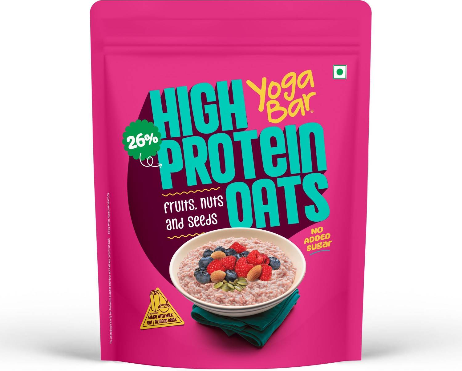 Yogabar High Protein Oats 26g
