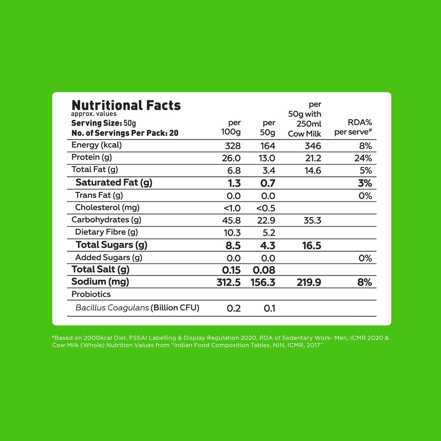 Yogabar High Protein Oats, Kesar Pista, 26g - Image 4