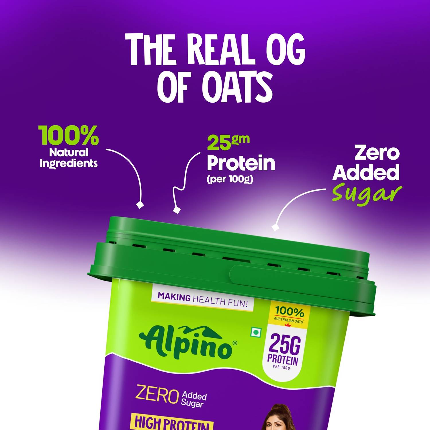ALPINO 25g High Protein Super Oats Chocolate 2.5kg - Image 4