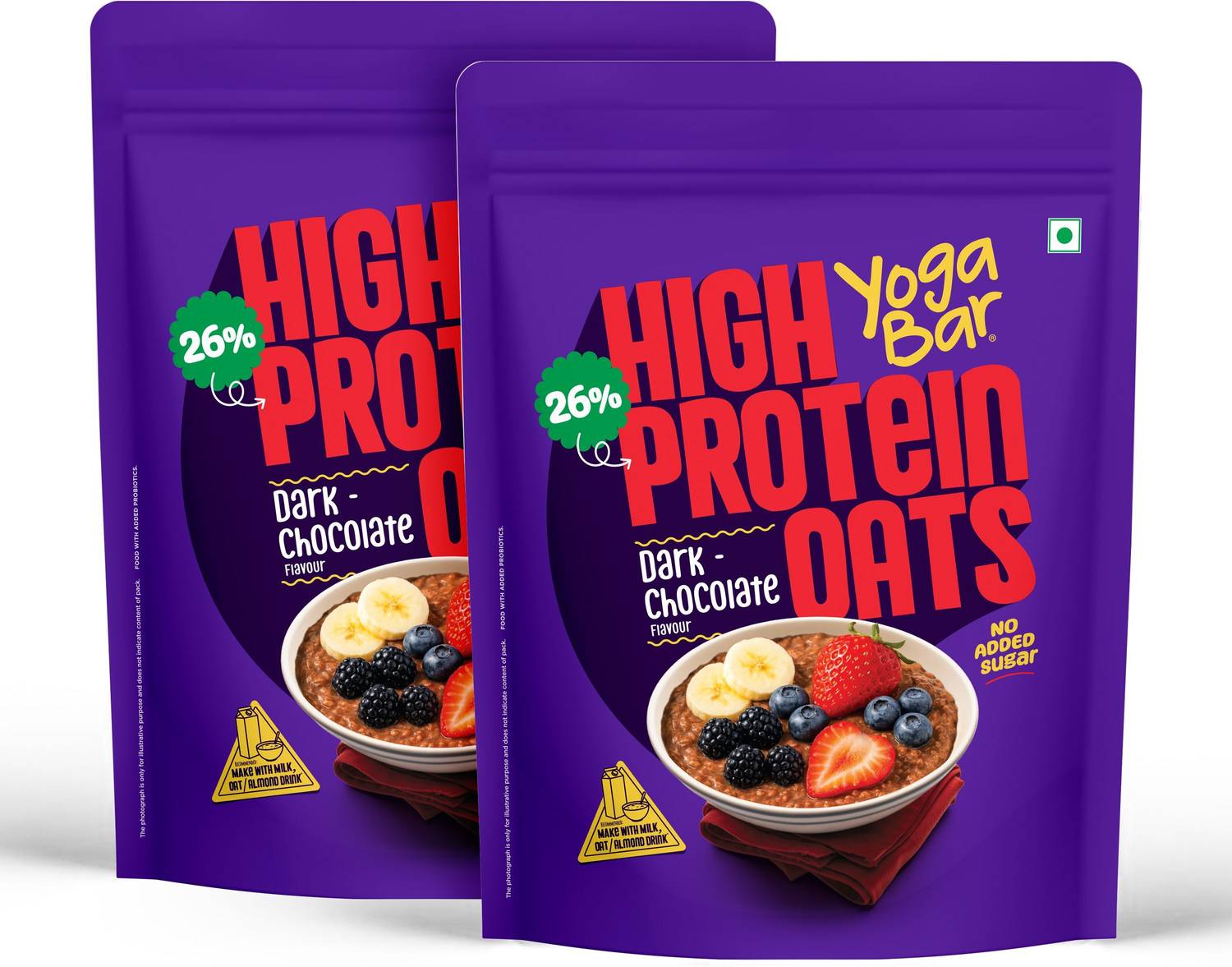 Yogabar 26g High Protein Oats Dark Chocolate