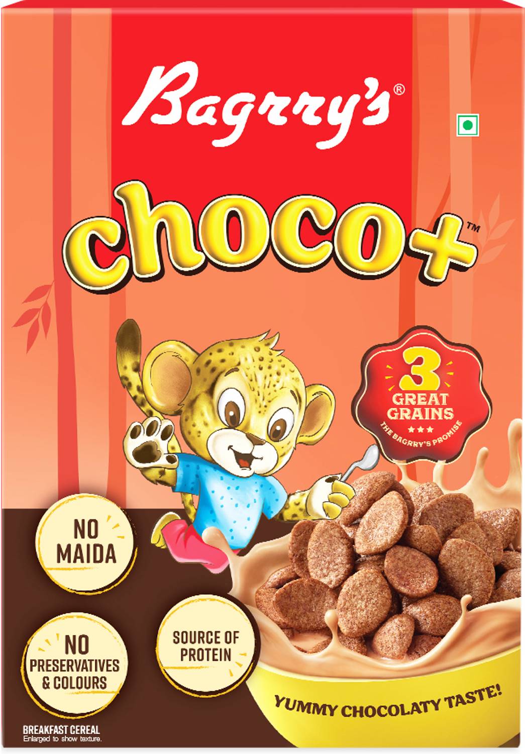 Bagrry's Choco+ with 3 Great Grains (Oats+ Whole Wheat+ Rice) Box
