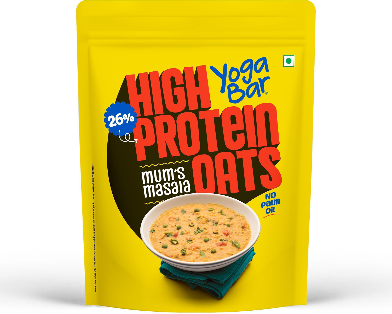 Image of Yogabar High Protein Oats, Mums Masala, No Palm Oil Pouch