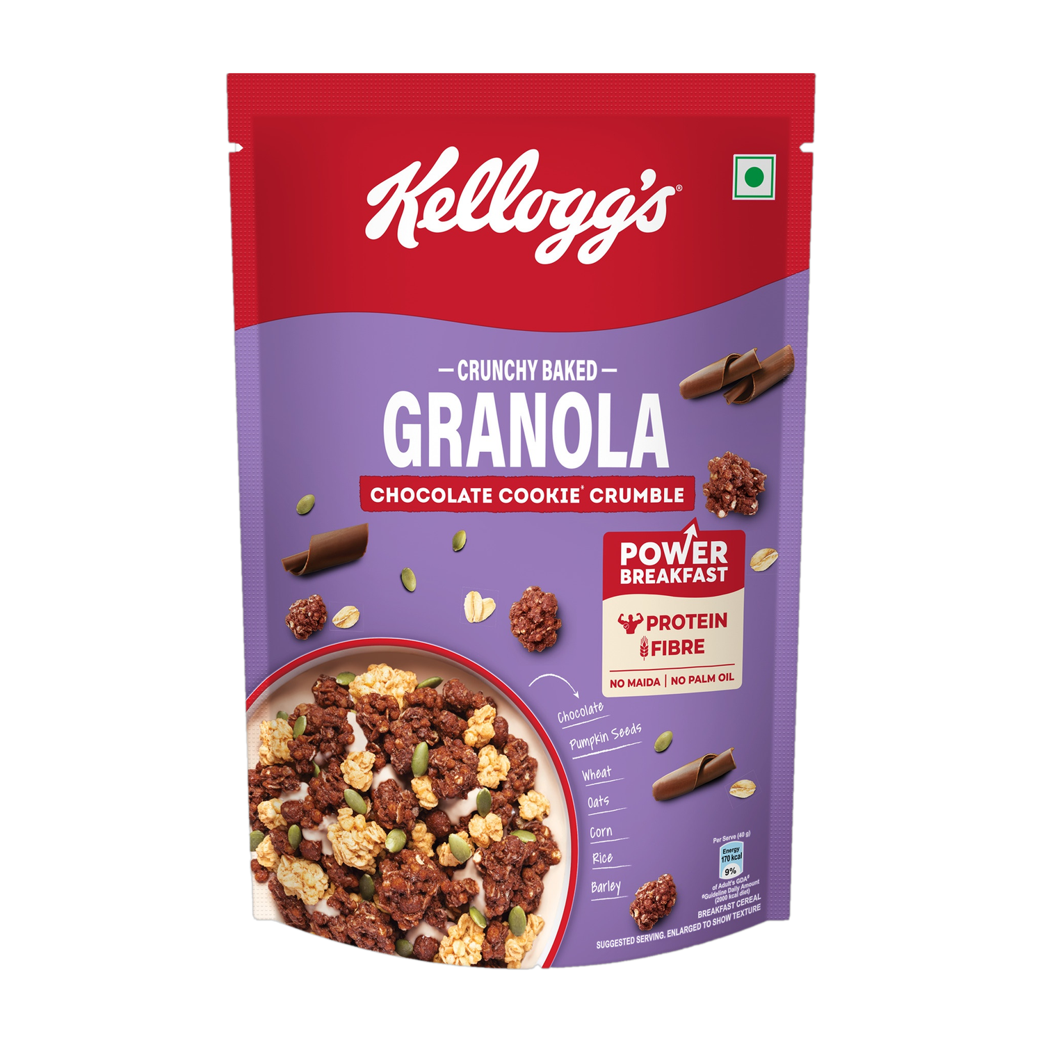 Kellogg's Crunchy Granola Chocolate Cookie Crumble 400g - Image 1