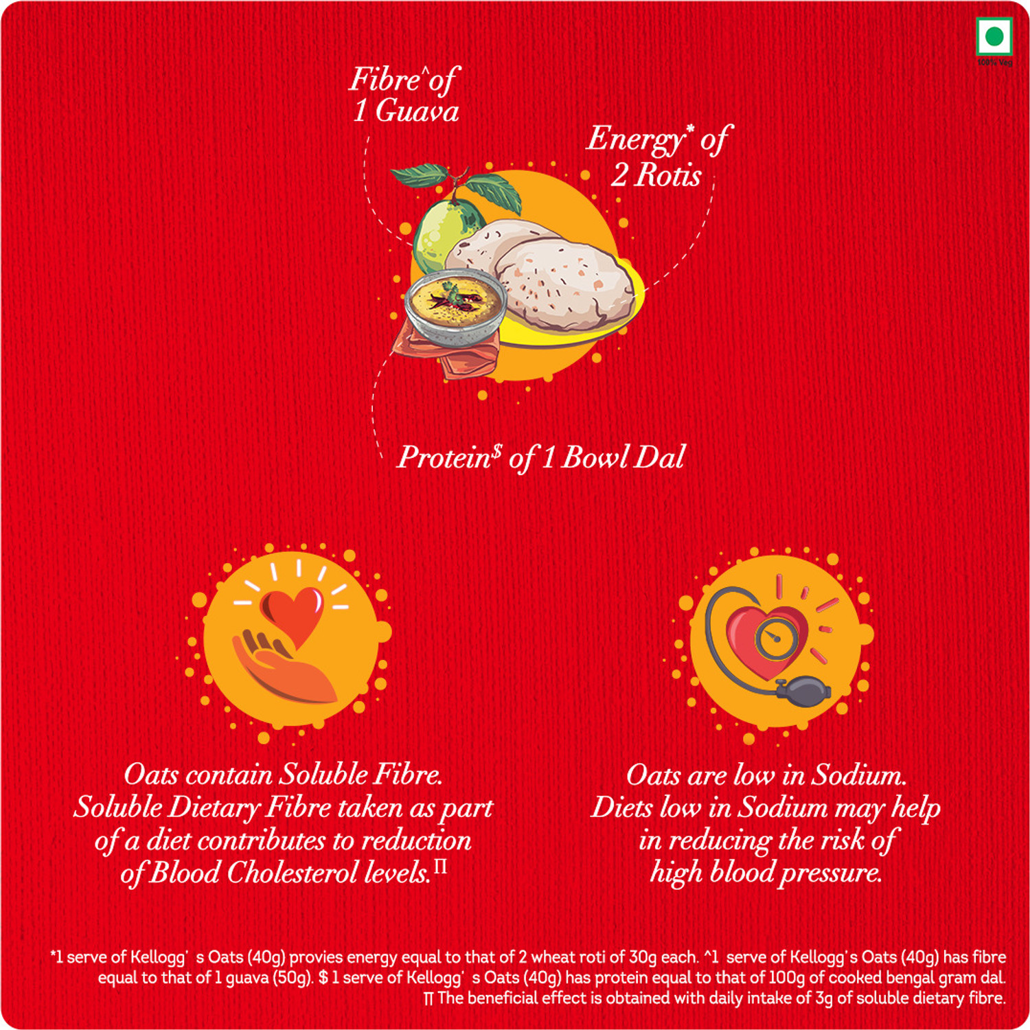 Image of Kellogg's Oats,Trusted by Nutritionists Pouch