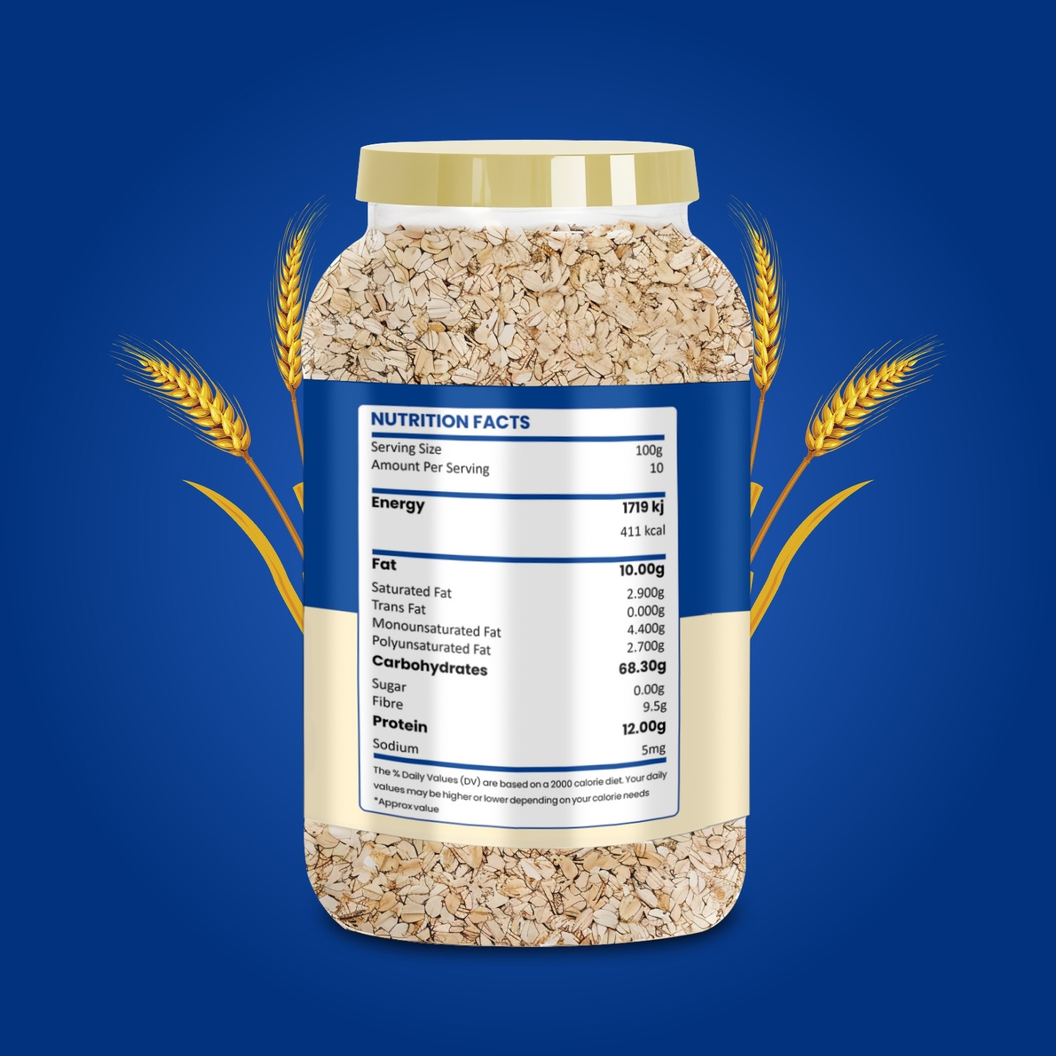Image of TFL(The Food's Life) Rolled Oats Jar