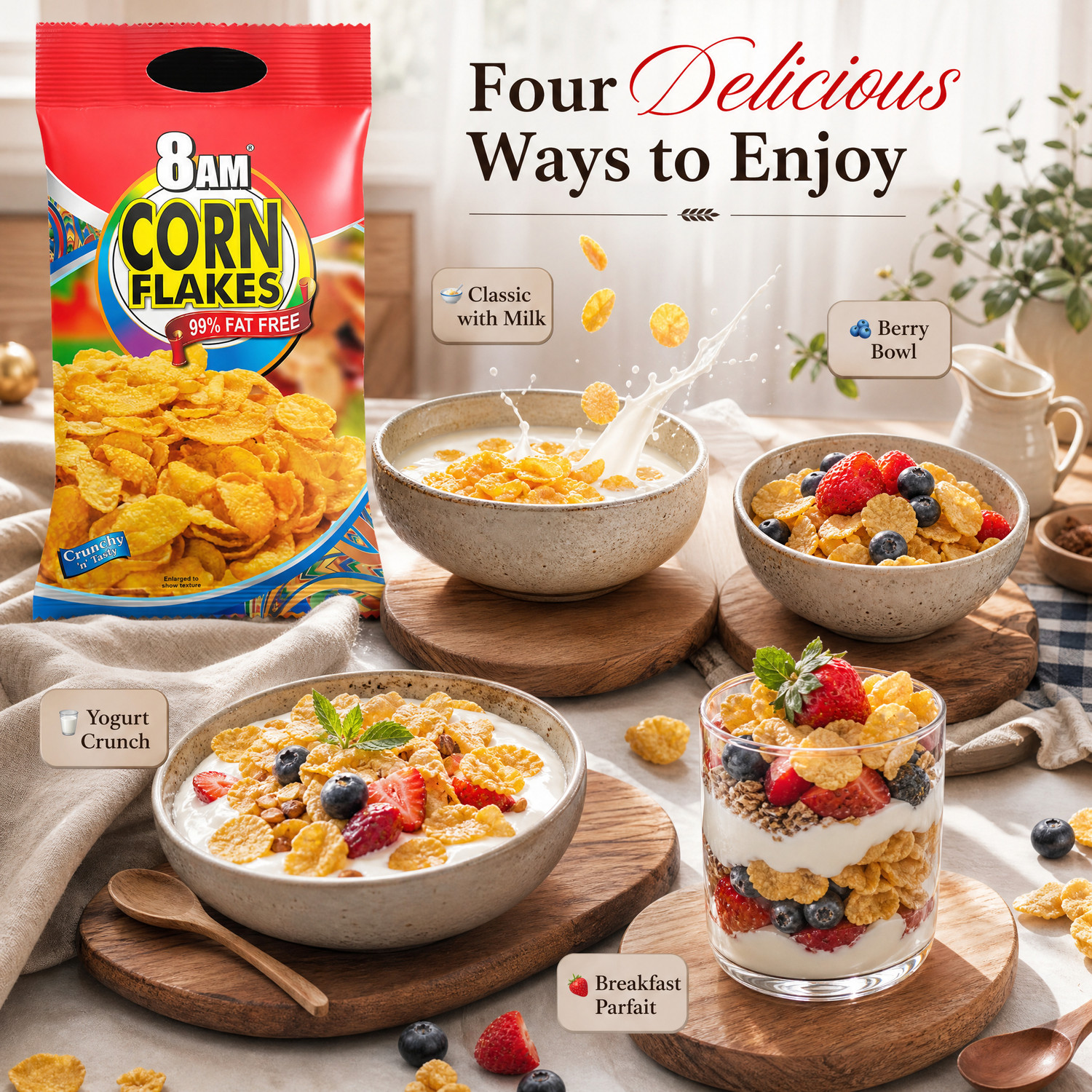 Image of 8AM Corn Flakes Pouch Pouch
