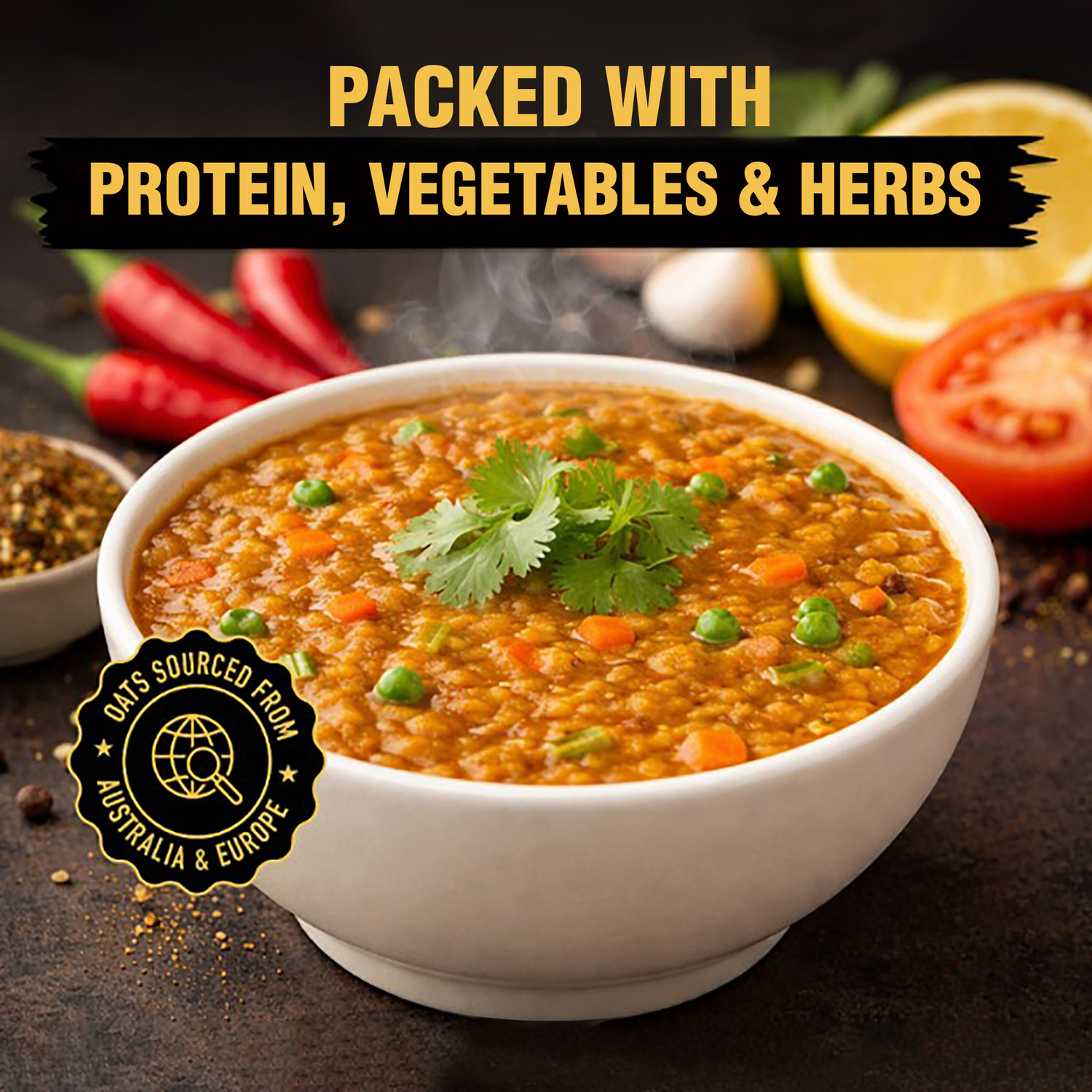 Image of Bagrry's Bagrry's High Protein Tangy Masala Oats (with 25g Protein per 100g) Pouch (400 g) Porridge
