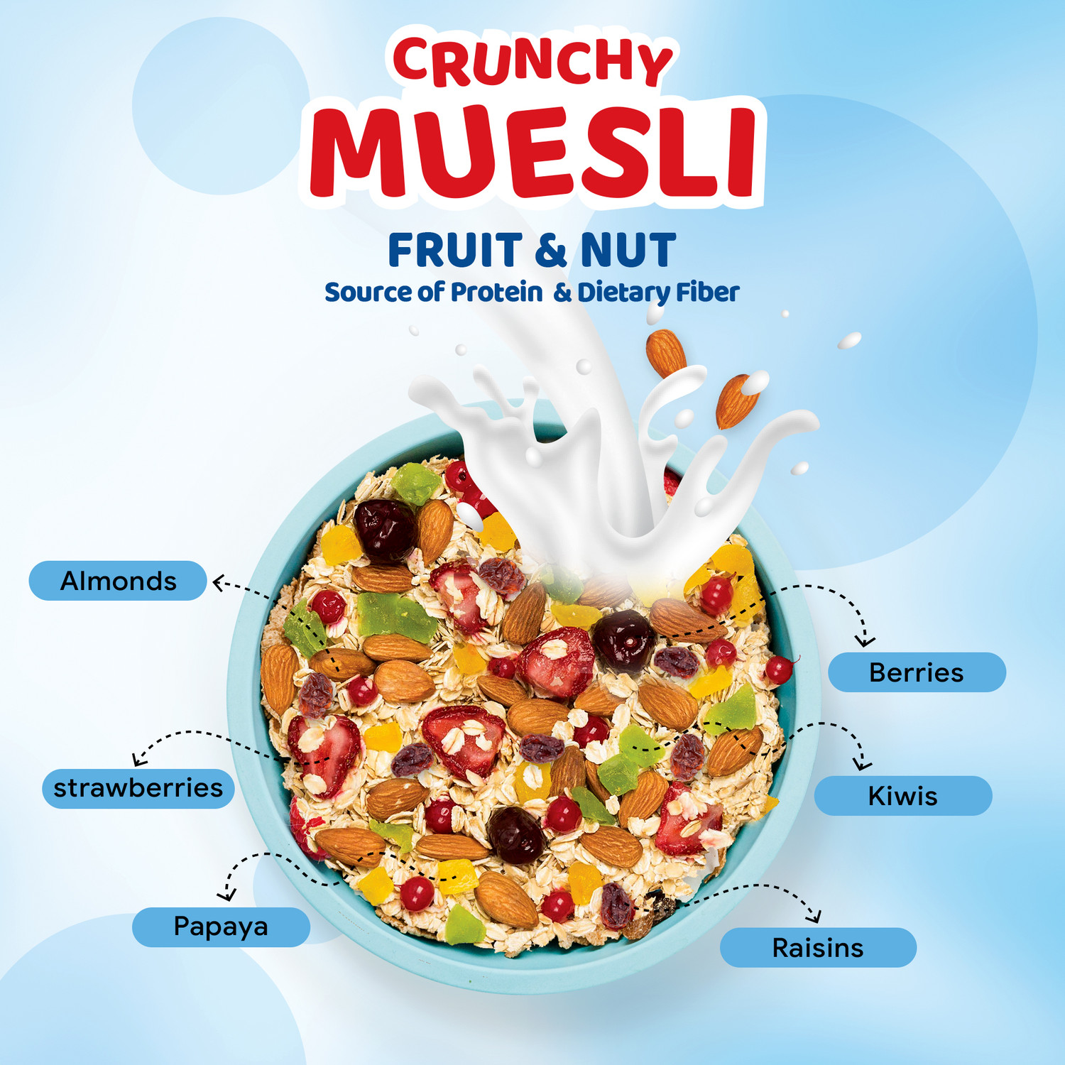 Image of Delish by Flipkart Fruit and Nut Muesli Pouch
