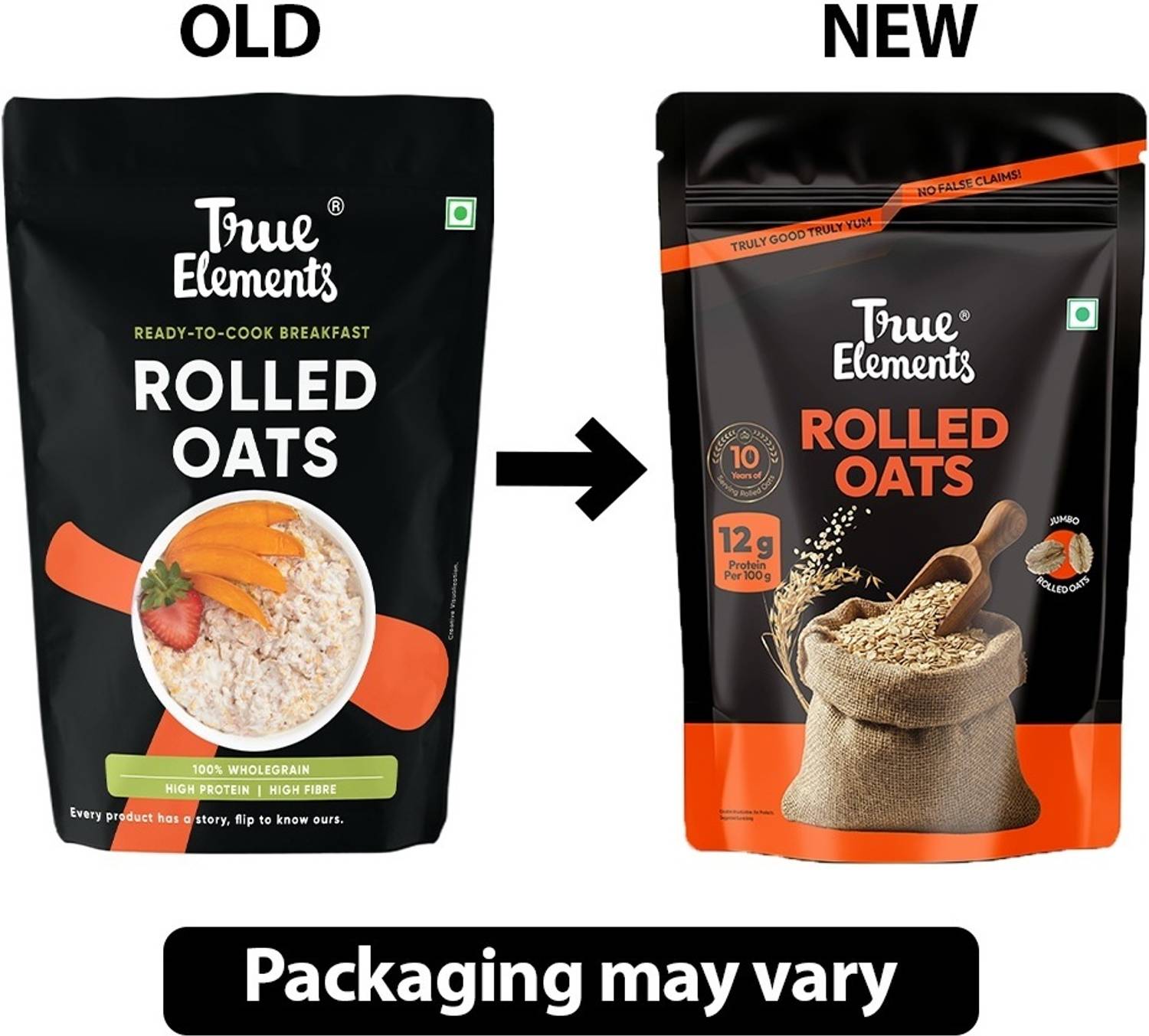 True Elements 100% Rolled Oats 1kg - Image 3