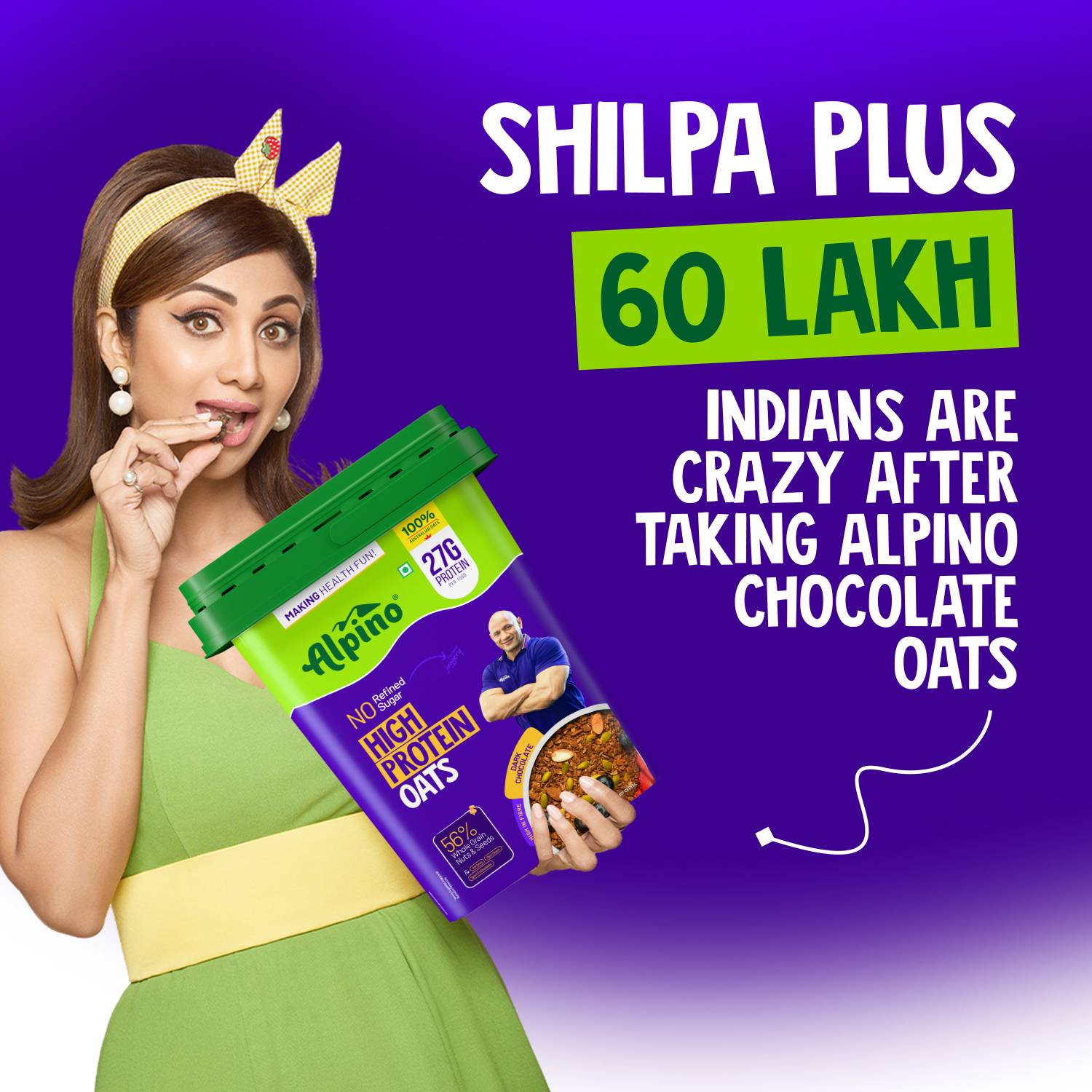 ALPINO 27g High Protein Oats Dark Chocolate 2kg - Image 5