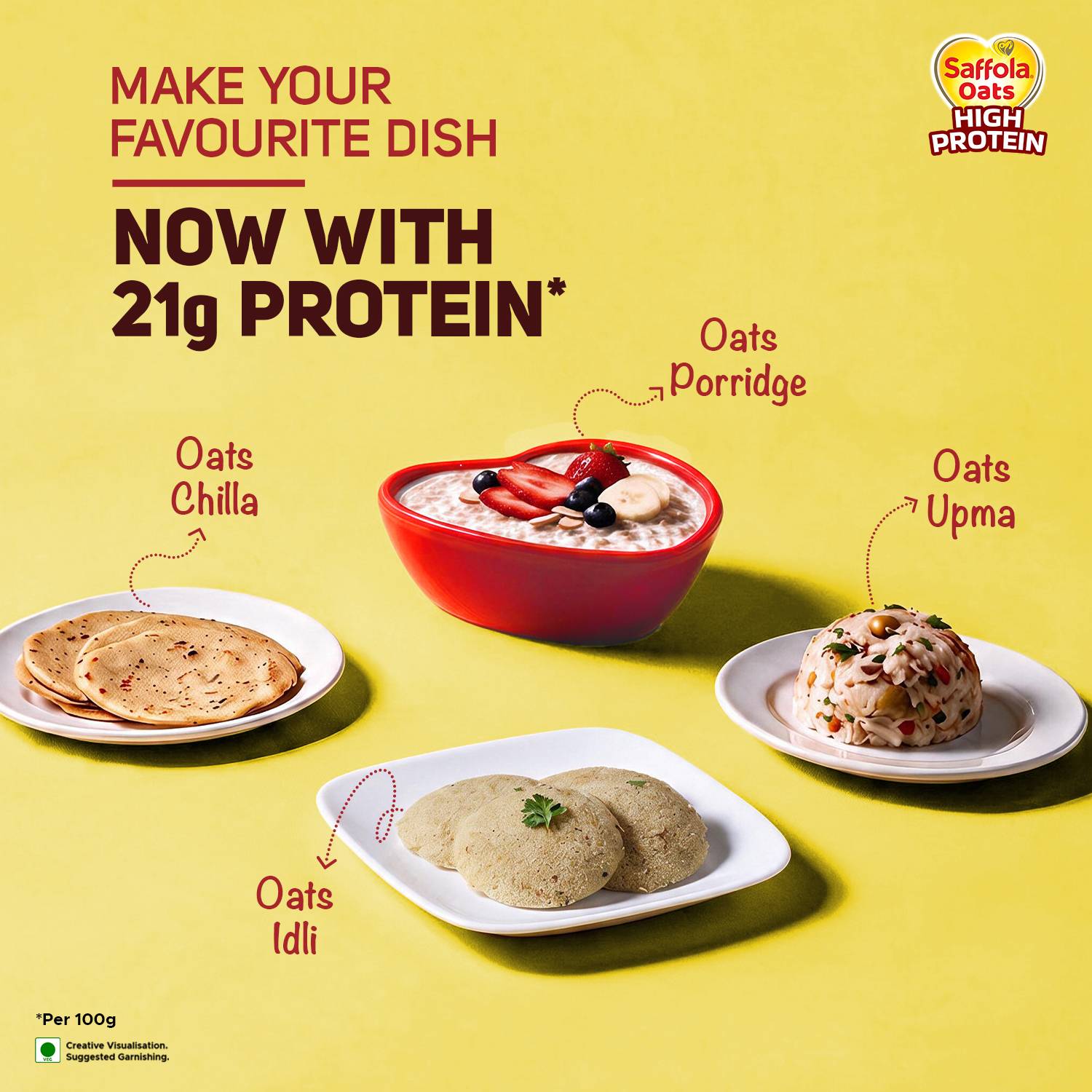 Saffola Oats High Protein 21g - Image 3