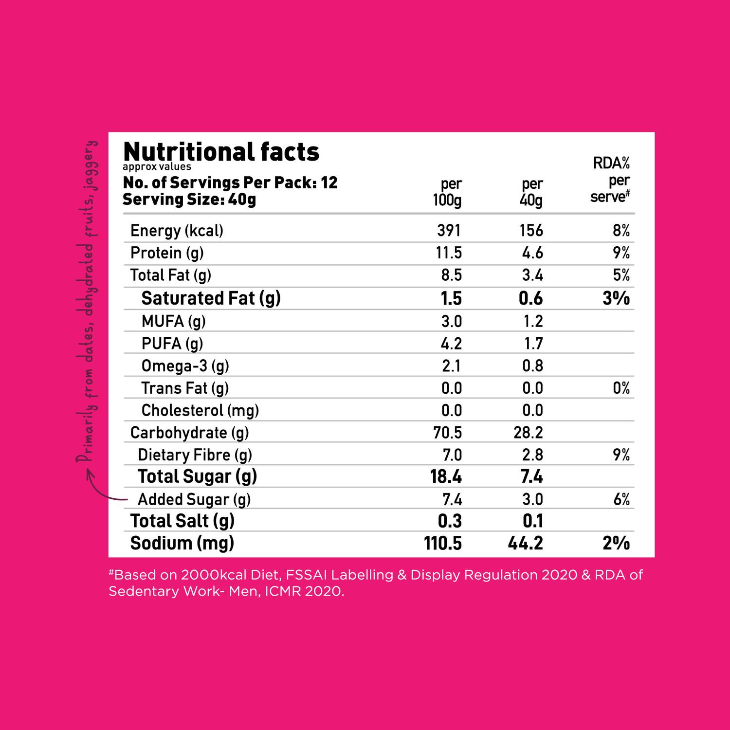 Yogabar Muesli 1.5kg Fruits Nuts & Seeds - Image 3